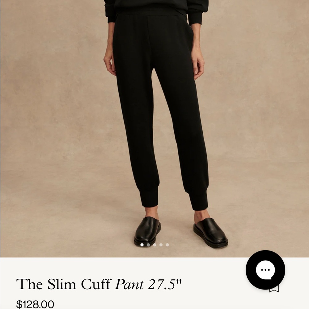 Varley Black Slim Cuff Pant